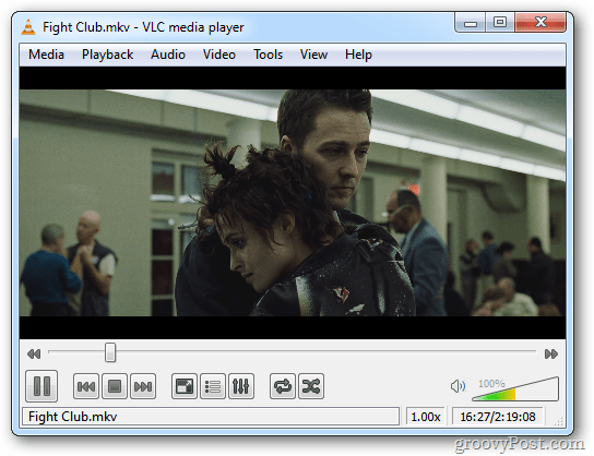 Blu-ray pārveidota filma VLC