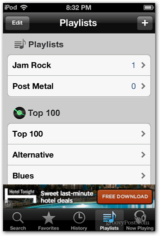 iTube iPod atskaņošanas saraksts