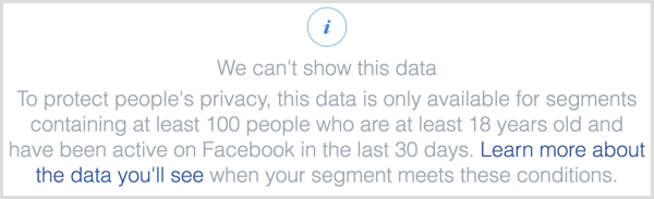 Facebook pikseļu dēļ mēs nevaram parādīt šo datu ziņojumu