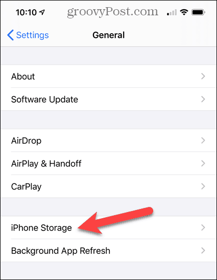 Pieskarieties iPhone Storage