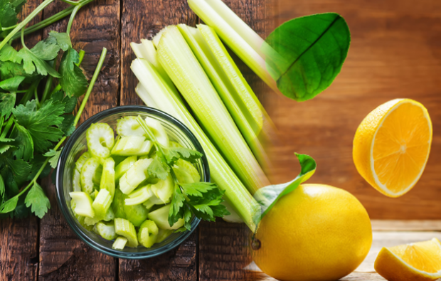 Tauku dedzināšanas metode ar seleriju un citronu