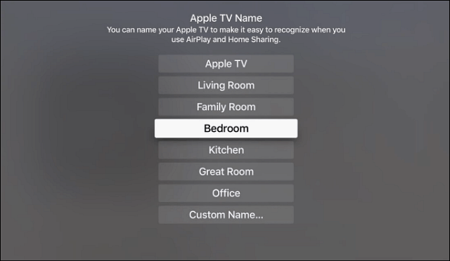 Pārdēvējiet Apple TV
