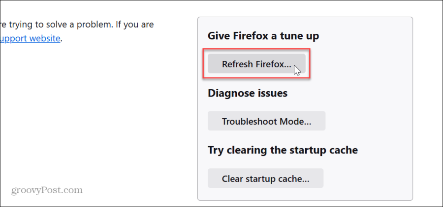 Firefox problēma, ielādējot lapu, kļūda