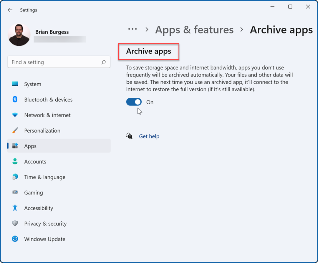Kā iespējot arhivēšanas programmas operētājsistēmā Windows 11