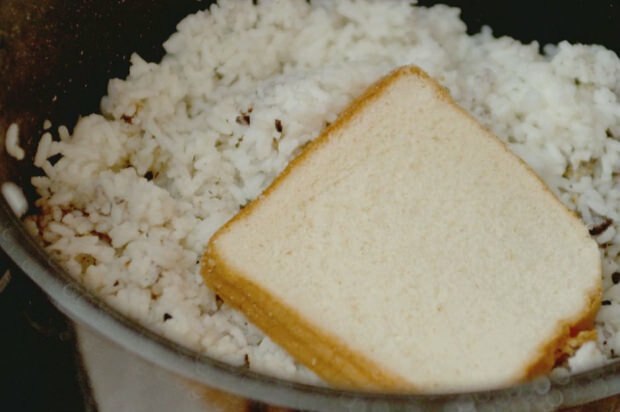 Ja jūs liekat maizi rīsiem ...