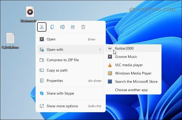 atsevišķi faili tiek atvērti ar Windows 11