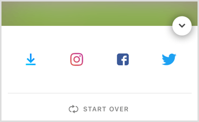 Pieskarieties Instagram ikonai, lai saglabātu stāstu kameras rullī.