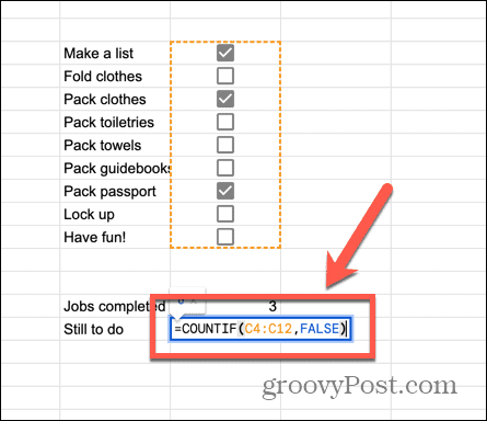 google lapas countif formula