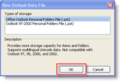 Izveidojiet jaunu Outlook datu failu:: groovyPost.com