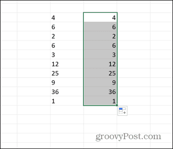 Excel vilktas šūnas