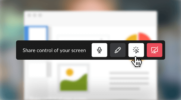 Slack paplašināja ekrāna koplietošanas iespējas, lai tagad iekļautu interaktīvu ekrāna kopīgošanu.