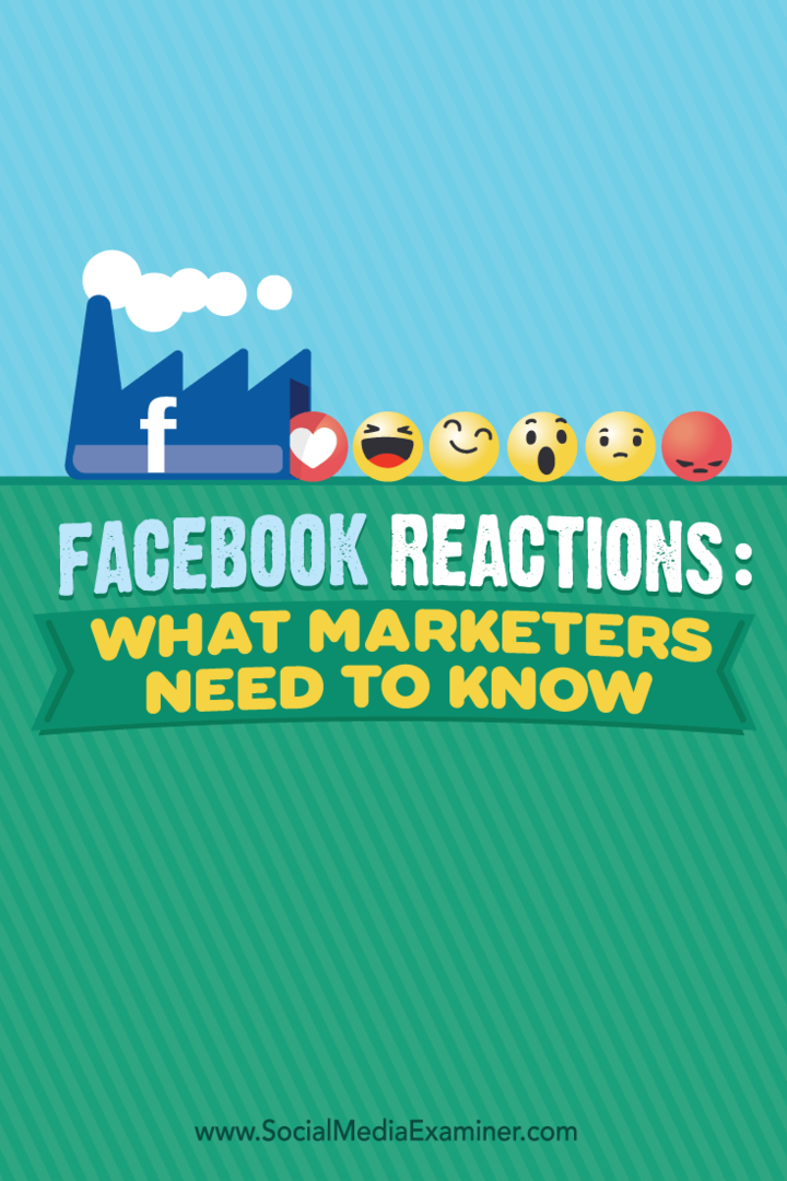 Facebook reakcijas: kas tirgotājiem jāzina: sociālo mediju eksaminētājs