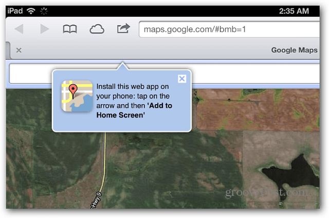 Google Maps Safari iOS 6