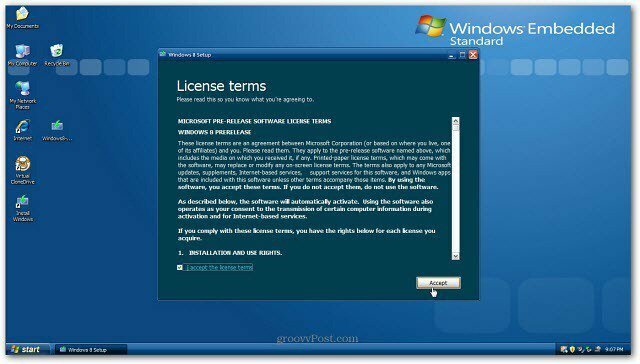 Kā jaunināt XP instalēšanu uz Windows 8