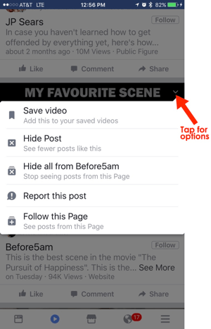 facebook mobilo video cilnes izmantošanas opcijas