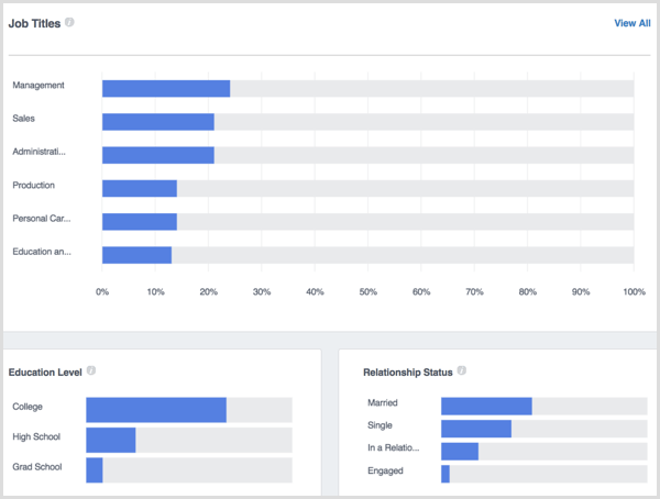 Facebook Analytics cilvēku demogrāfija