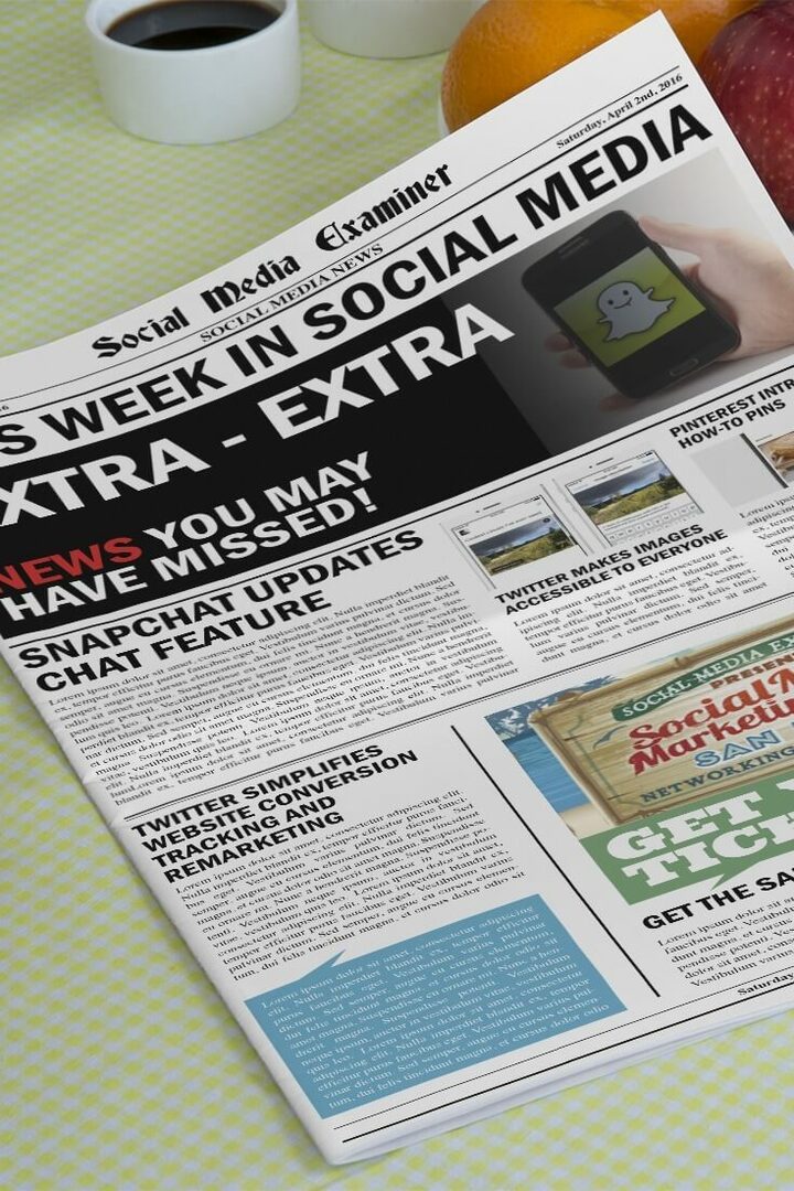 sociālo mediju pārbaudītāja nedēļas ziņas 2016. gada 2. aprīlī
