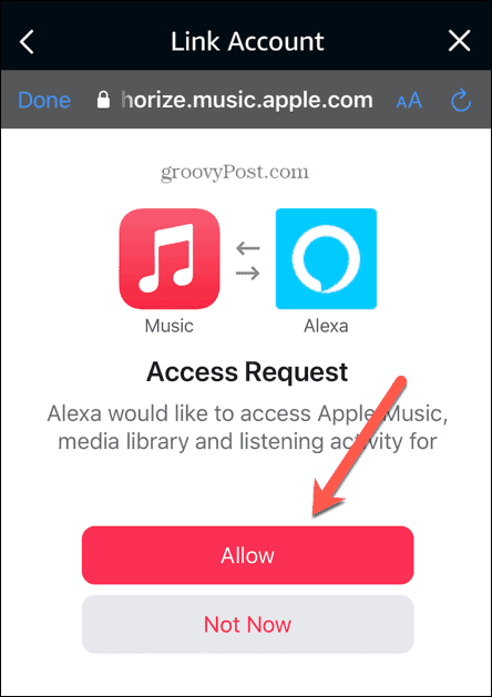 alexa ļauj piekļūt Apple mūzikai