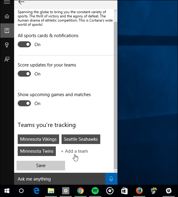 Sporta piezīmju grāmata Cortana