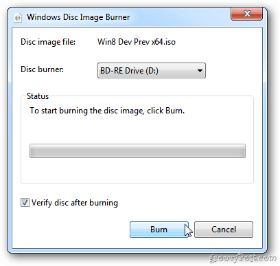 Windows disku attēlu rakstītājs