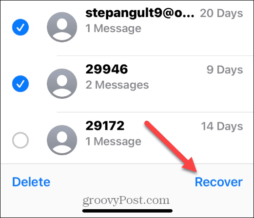 Saņemiet atpakaļ izdzēstos ziņojumus iPhone tālrunī