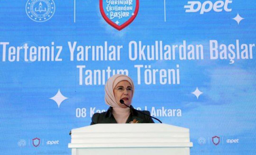 Emine Erdogan piedalījās veicināšanas programmā "Nevainojama nākotne sākas skolās"!