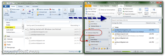 Eksportējiet Windows Mail uz Outlook Exchange