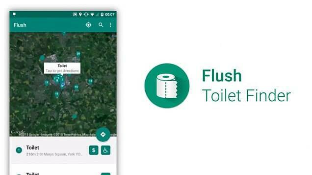 Flush tualetes aplikācija