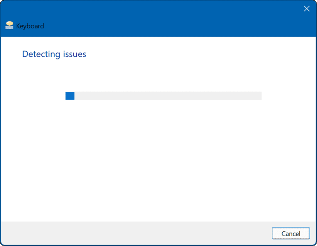 tastatūras problēmu novēršanas vednis Windows 11