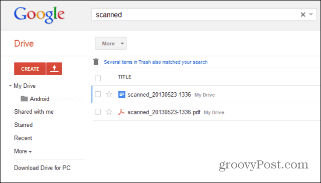 Kā skenēt papīra dokumentus Google diskā, izmantojot Android