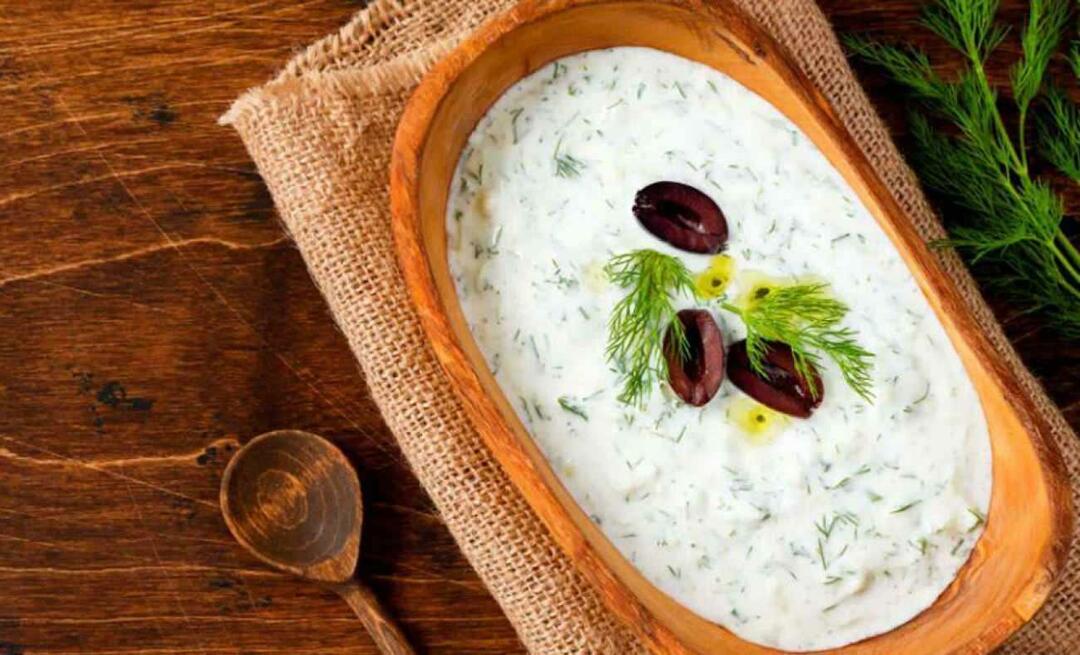 Kā pagatavot dilles tzatziki? Atsvaidzinoša jogurta un diļļu tzatziki recepte