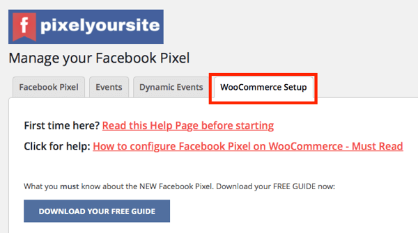 PixelYourSite spraudņa WooCommerce integrācija ļauj iestatīt e-komercijas pasākumus savam veikalam.