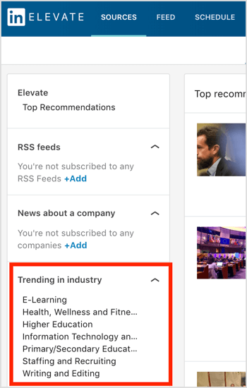 LinkedIn Paaugstināt tendences nozarē