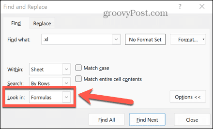 Excel atrast formulās