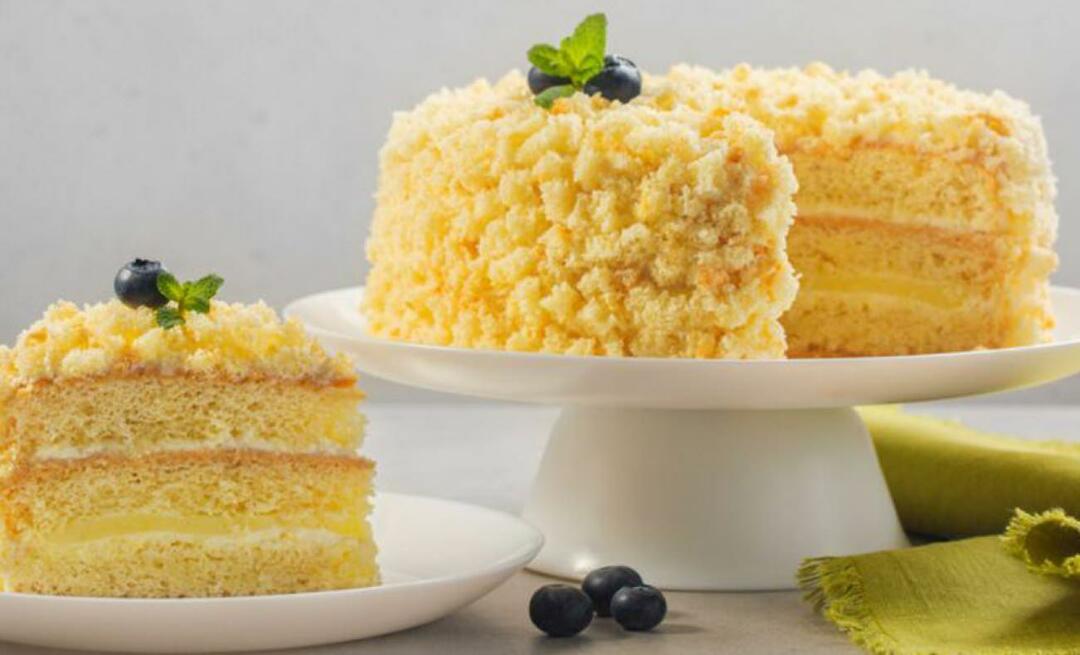 Kā pagatavot torta mimozu MasterChef tortas mimozas recepte! Itāļu kūka torta mimosa