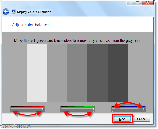 Padomi, kā kalibrēt Windows 7 ekrāna krāsu, izmantojot dccw.exe