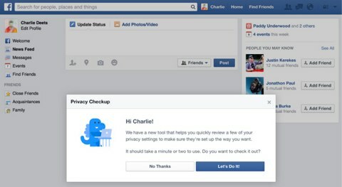 facebook privātuma pārbaude