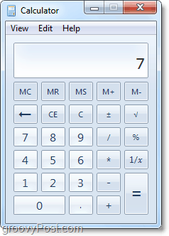 jauns Windows 7 kalkulators