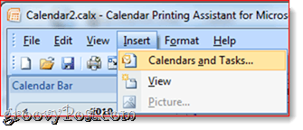 Overlenda Outlook kalendāru drukāšana