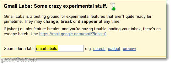 gmail labs meklēšanas filtrs