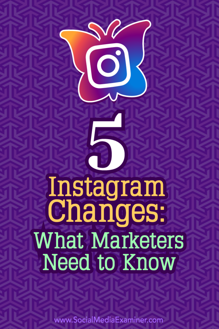 Padomi par to, kā jaunākās Instagram izmaiņas varētu ietekmēt jūsu mārketingu.