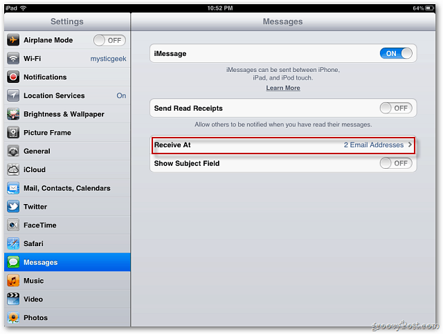 Apple iOS 5: saglabājiet iMessages sinhronizētu starp iPhone un iPad