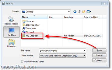 Dropbox ekrānuzņēmums - automātiski saglabājiet failus tiešsaistes dublējumā