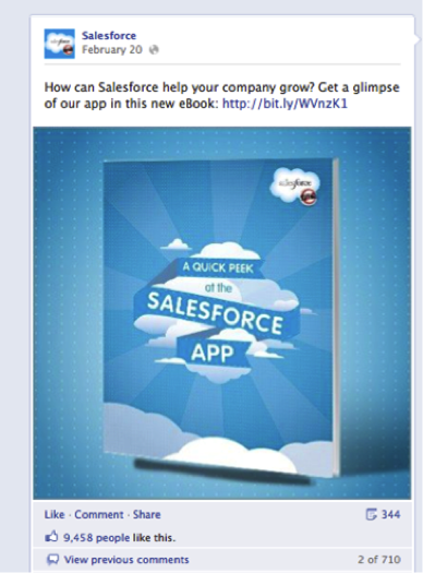 salesforce facebook reklāma