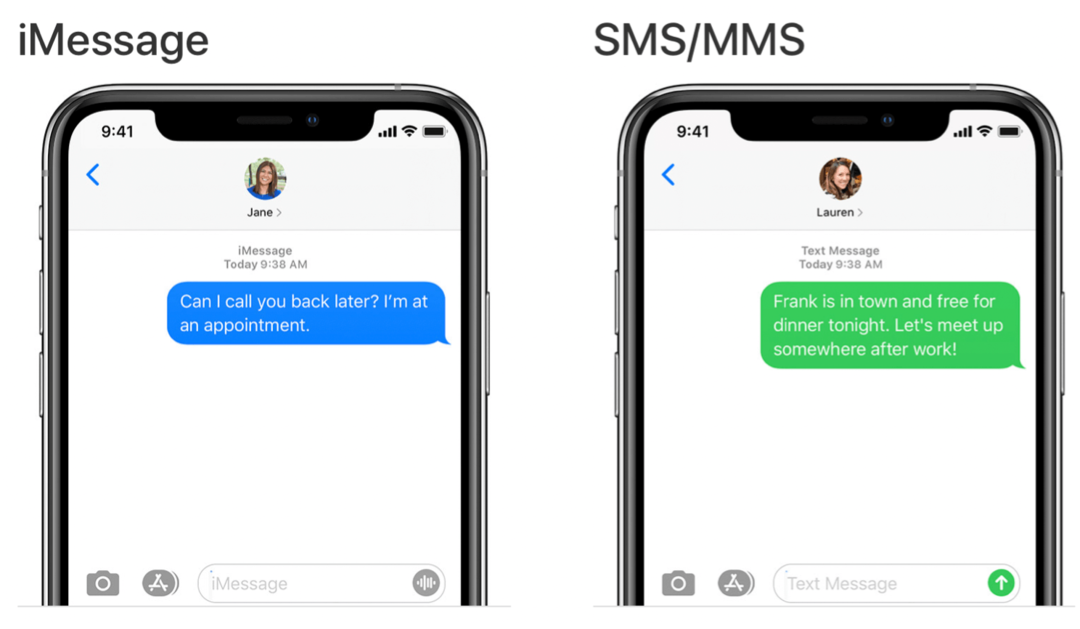 Ziņojumi macOS Big Sur iMessage vs SMS