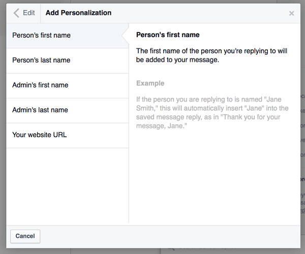 facebook pievienot personalizāciju