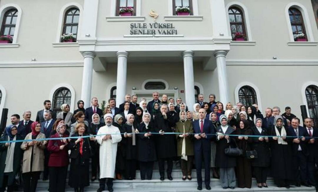 Prezidenta Erdoana vadībā tika atvērta Şule Yüksel Şenler fonda pakalpojumu ēka