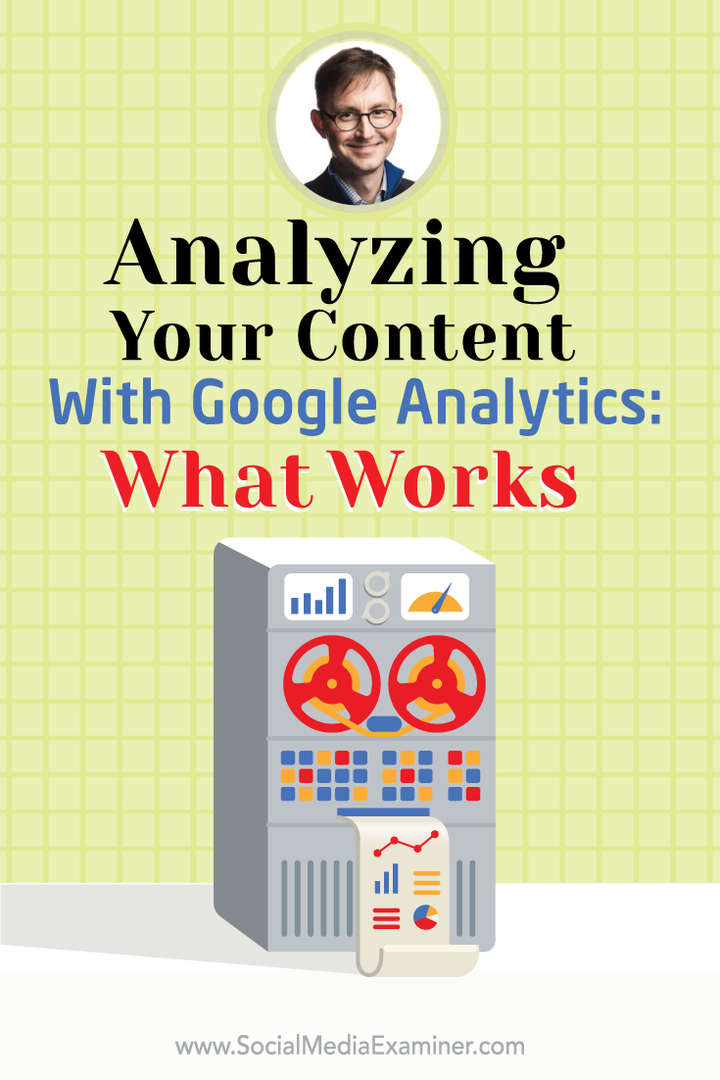 Jūsu satura analīze, izmantojot Google Analytics: kā uzzināt, kas darbojas: sociālo mediju eksaminētājs