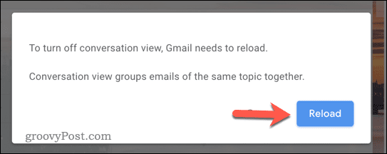 Atkārtoti ielādējiet Gmail iesūtni