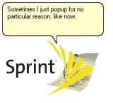 Atbrīvojieties no Sprint kaitinošajiem paziņojumiem